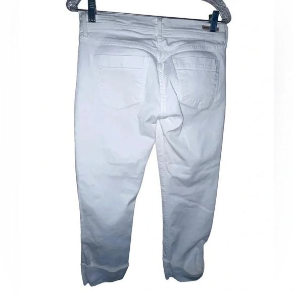 Citizens of Humanity C of H Dani Cropped Straight Leg Cuffed Jeans Size 28 White - Picture 2 of 11